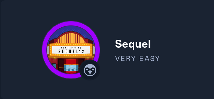 Sequel - HackTheBox